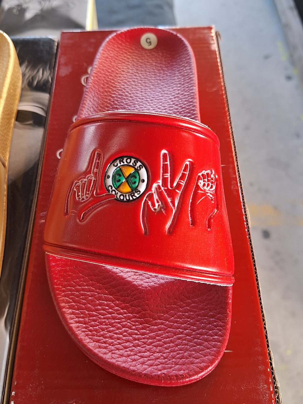 Cross Colours Red Slides Size 5 Women